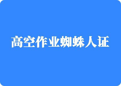 黄色一极操逼花试视频高空作业蜘蛛人证